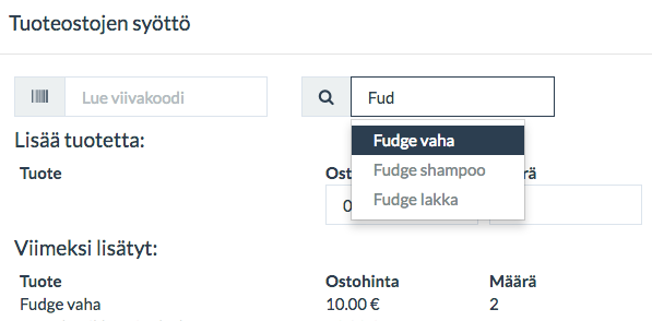 tuoteosto-haku